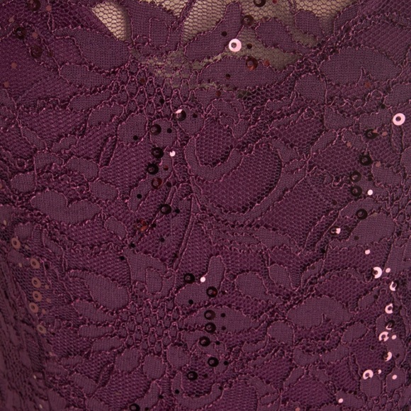 Purple lace sequin dress - Picture 4 of 4